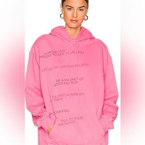 Pink Graphic Hoodie